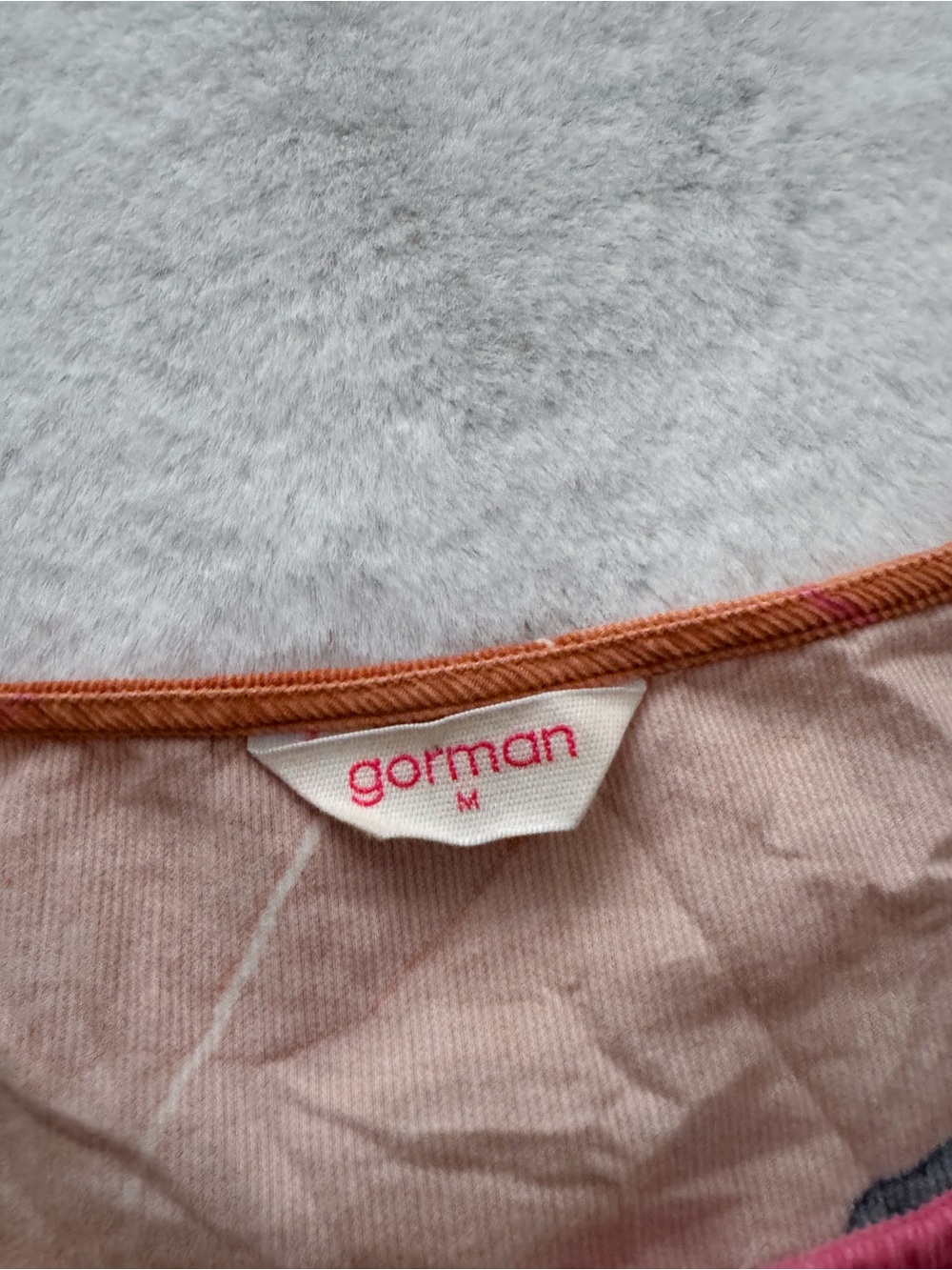 Gorman Rock Solid Sadie Dress Abstract Print Cotton Midi Orange Pink - Picture 8 of 13